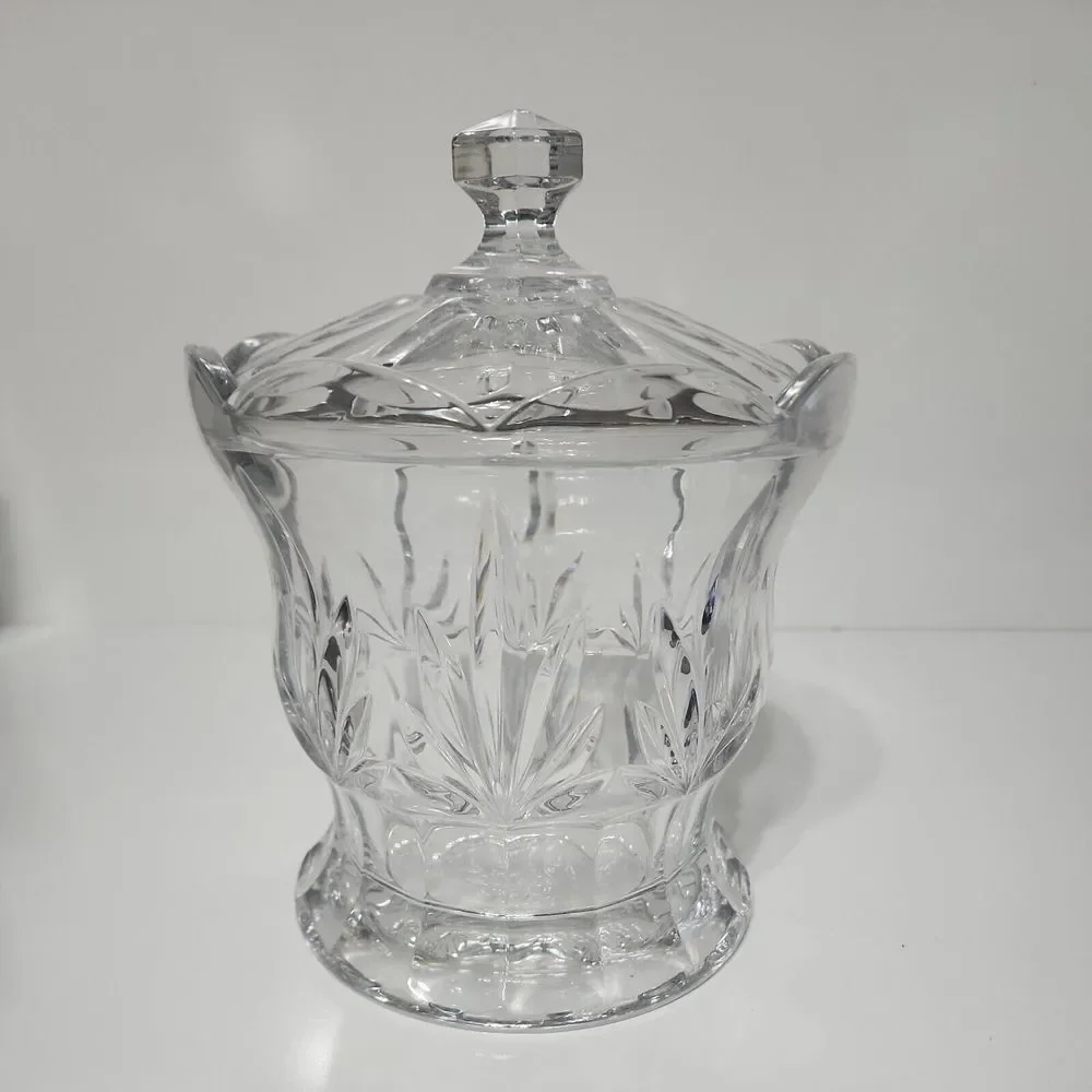 Vintage‎ Royal Limited Crystal Biscuit Barrel